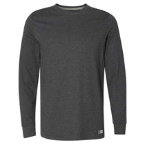 Russell Athletic Men's Black Heather Essential 60/40 Performance Long Sleeve T-Shirt
