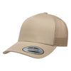 Yupoong Khaki 5-Panel Retro Trucker Cap