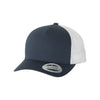 Yupoong Navy/White 5-Panel Retro Trucker Cap