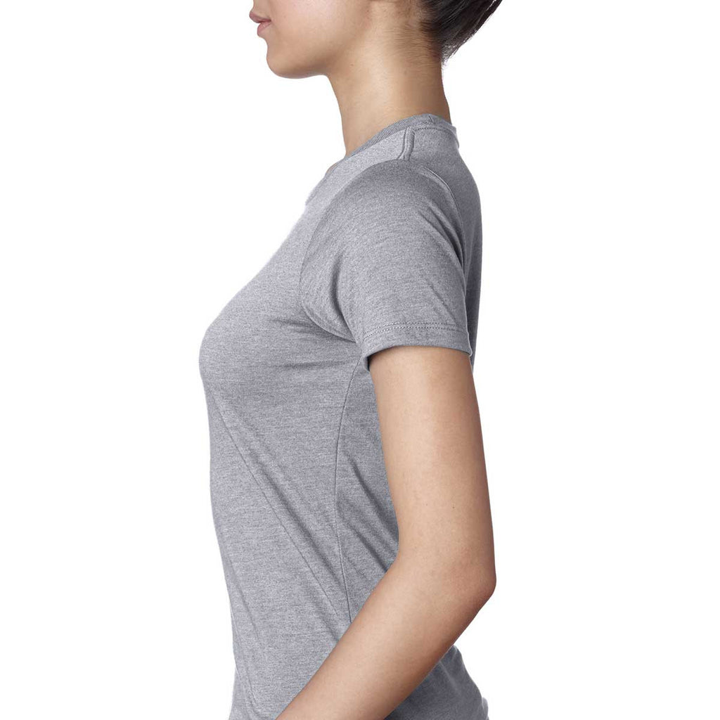 Next Level Women's Dark Heather Grey CVC Crew Tee