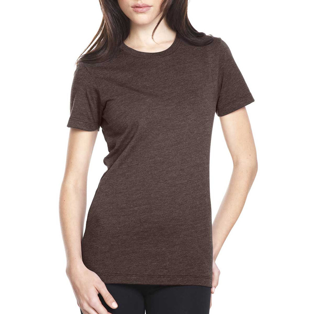 Next Level Women's Espresso CVC Crew Tee