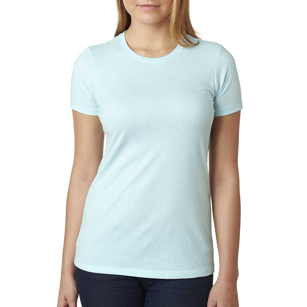 Next Level Women's Ice Blue CVC Crew Tee