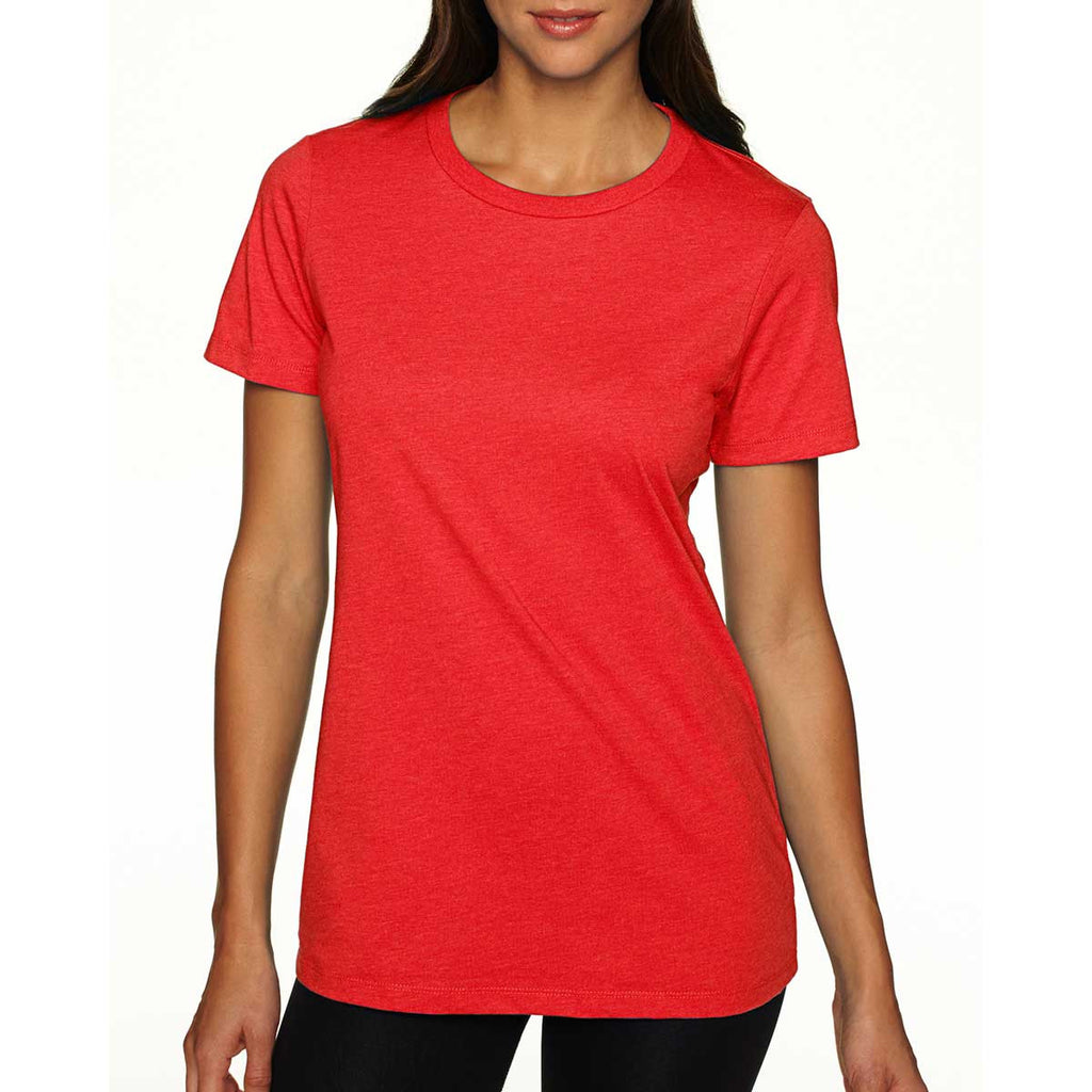 Next Level Women's Red CVC Crew Tee