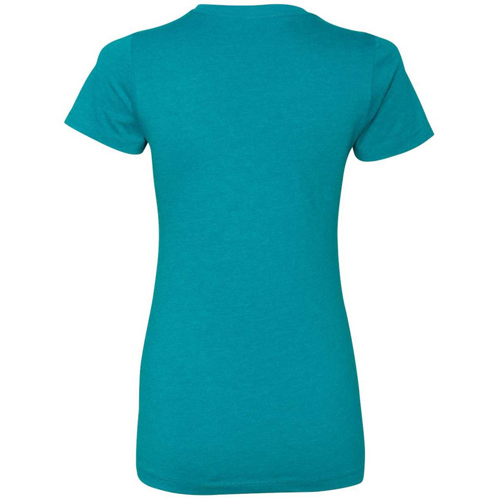 Next Level Women's Teal CVC Crew Tee