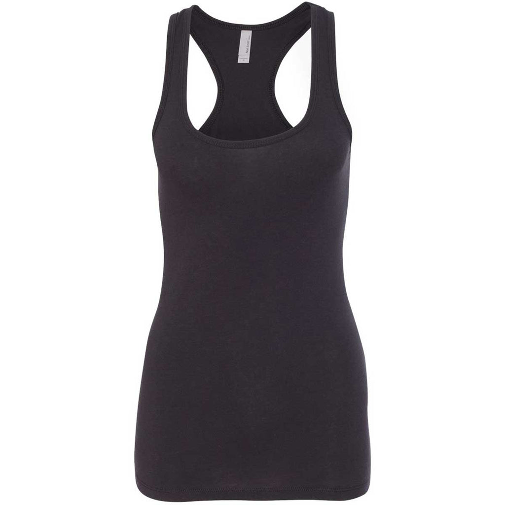 Next Level Women's Black Jersey Racerback Tank