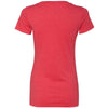 Next Level Women's Red CVC Deep V Tee