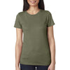 Next Level Women's Military Green Triblend Crew