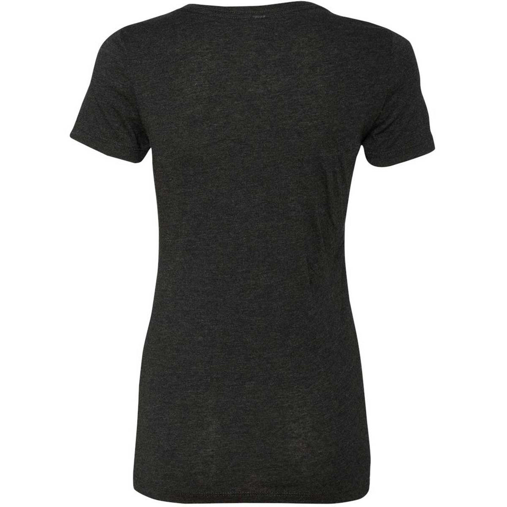 Next Level Women's Vintage Black Triblend Crew