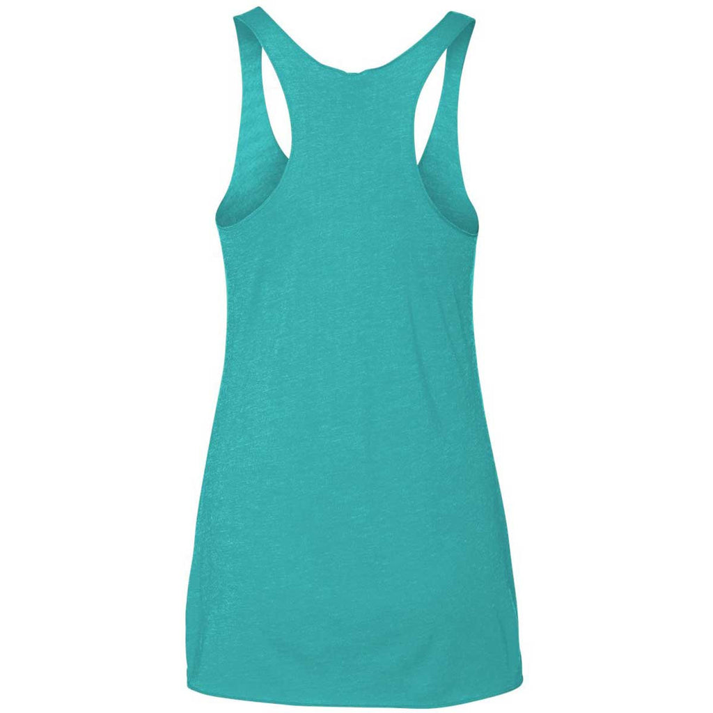 Next Level Women's Tahiti Blue Triblend Racerback Tank