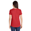 Anvil Women's Heather Red Triblend Scoop Neck T-Shirt