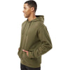 LAT Unisex Military Green Elevated FleeceBasic Hoodie