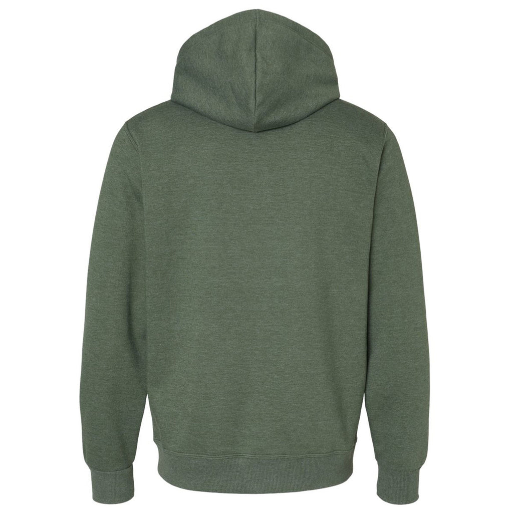 Jerzees Men's Military Green Heather Eco Premium Blend Ring-Spun Hooded Sweatshirt