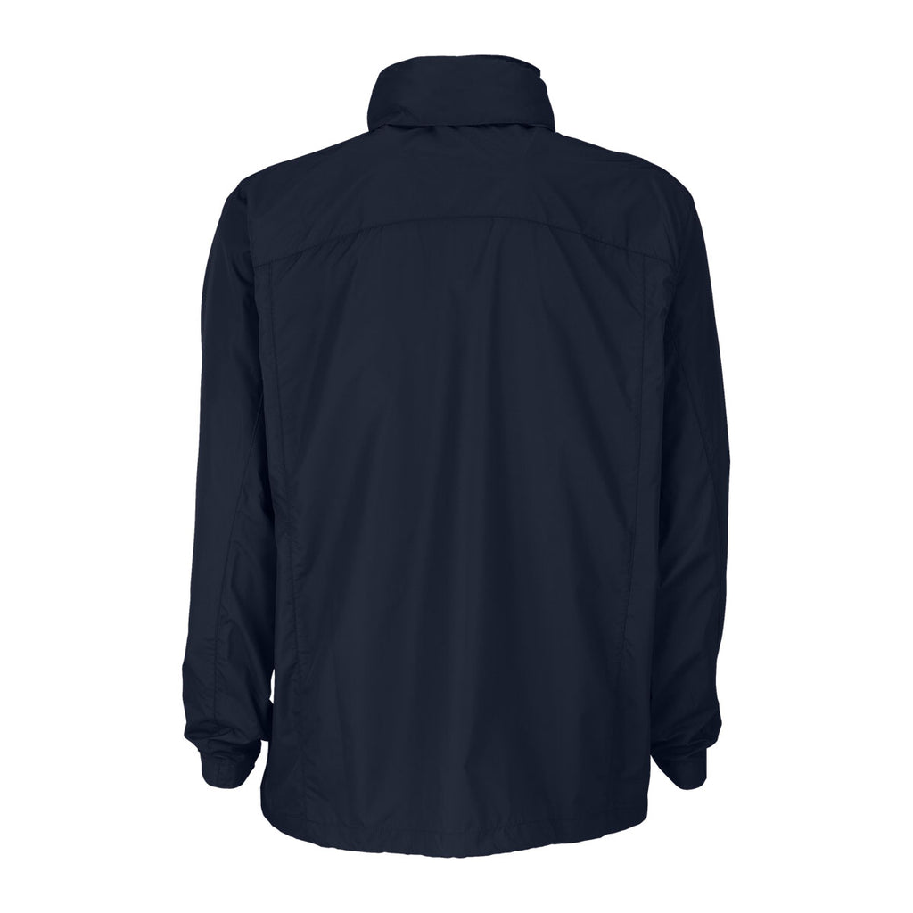 Vantage Men's Navy Full-Zip Lightweight Hooded Jacket