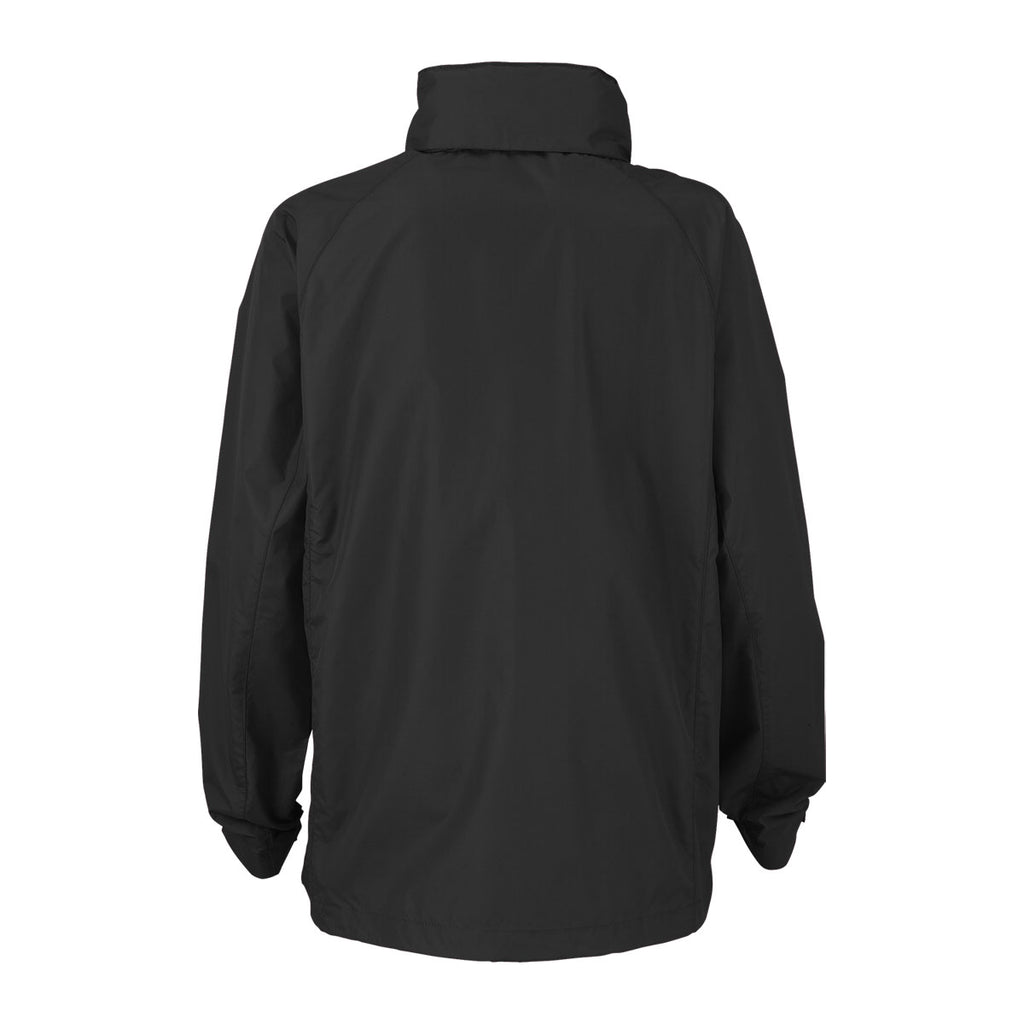 Vantage Women's Black Full-Zip Lightweight Hooded Jacket