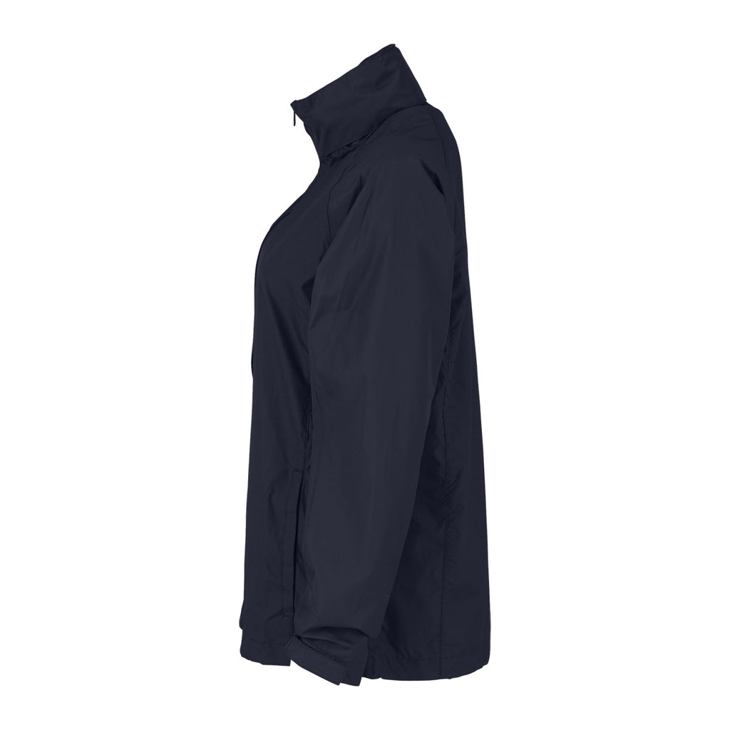 Vantage Women's Navy Full-Zip Lightweight Hooded Jacket