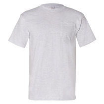 Bayside Men's Ash USA-Made Short Sleeve T-Shirt with Pocket