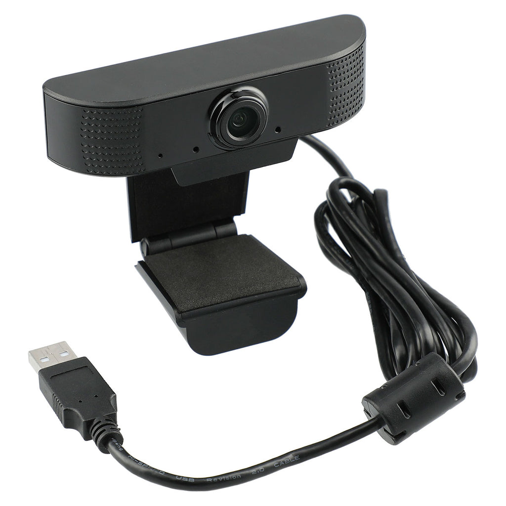 Leed's Black 1080P HD Webcam with Microphone