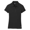 Nike Women's Black Dri-FIT Solid Icon Pique Polo