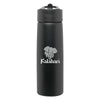 H2Go Matte Black Hydra Stainless Steel Bottle 24 oz