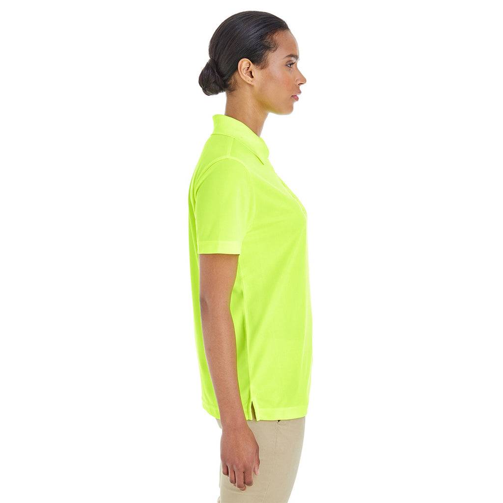 Core 365 Women's Safety Yellow Origin Performance Pique Polo