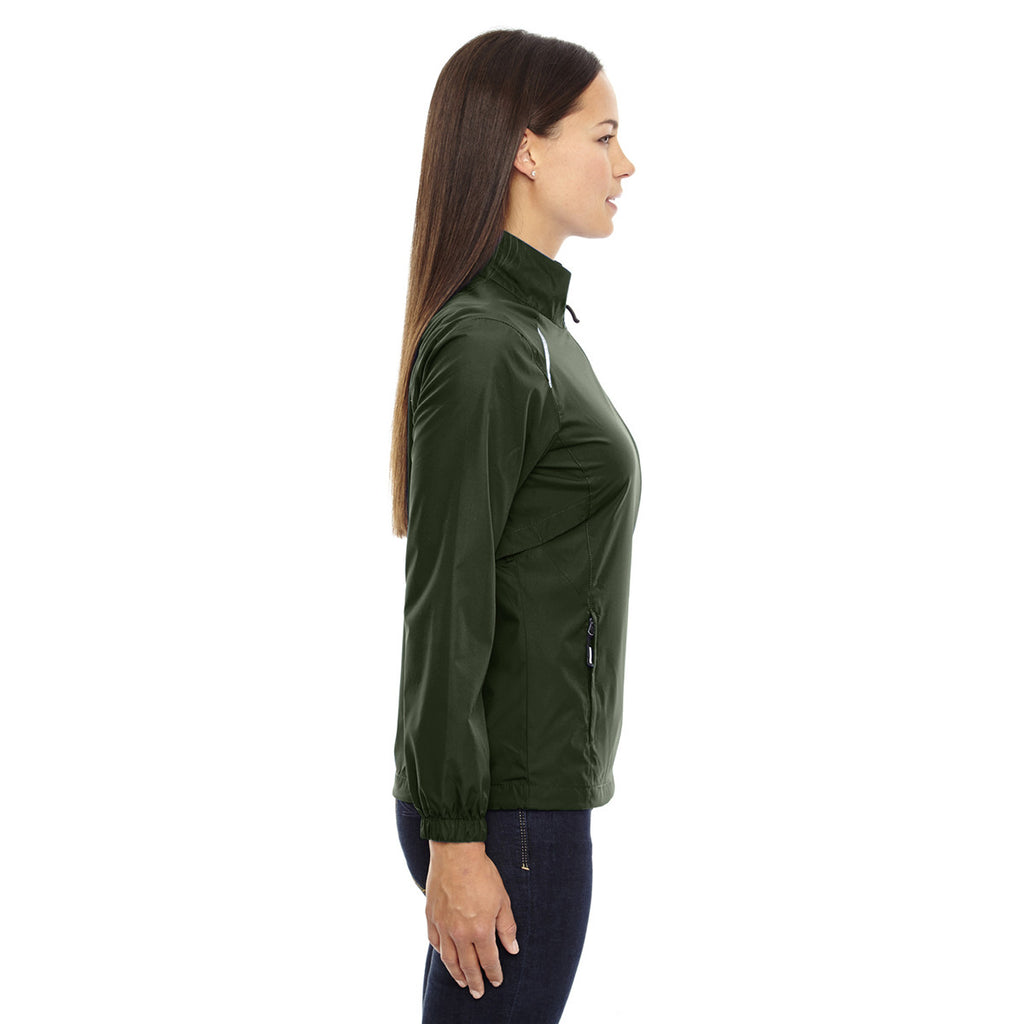 Core 365 Women's Forest Green Motivate Unlined Lightweight Jacket