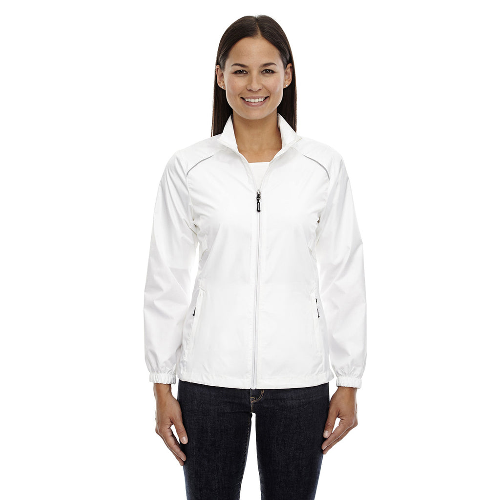 Core 365 Women's White Motivate Unlined Lightweight Jacket