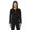 North End Women's Black/Campus Gold Radar Half-Zip Performance Long-Sleeve Top