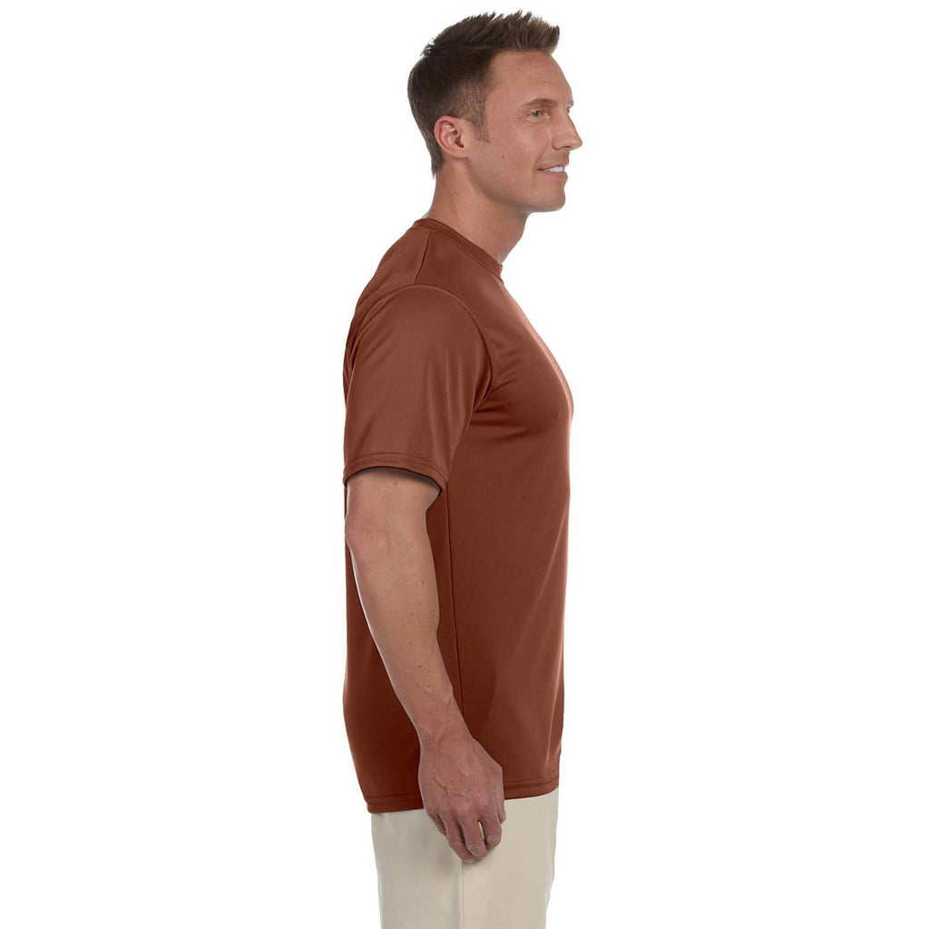 Augusta Sportswear Men's Brown Wicking T-Shirt