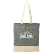 Leed's Dark Green Split Recycled 5oz Cotton Twill Convention Tote