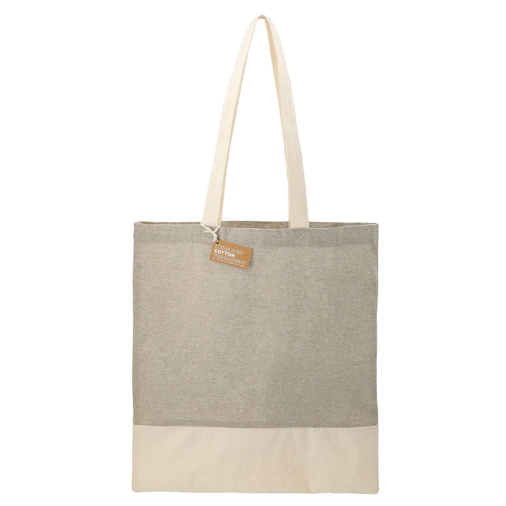 Leed's Grey Split Recycled 5oz Cotton Twill Convention Tote