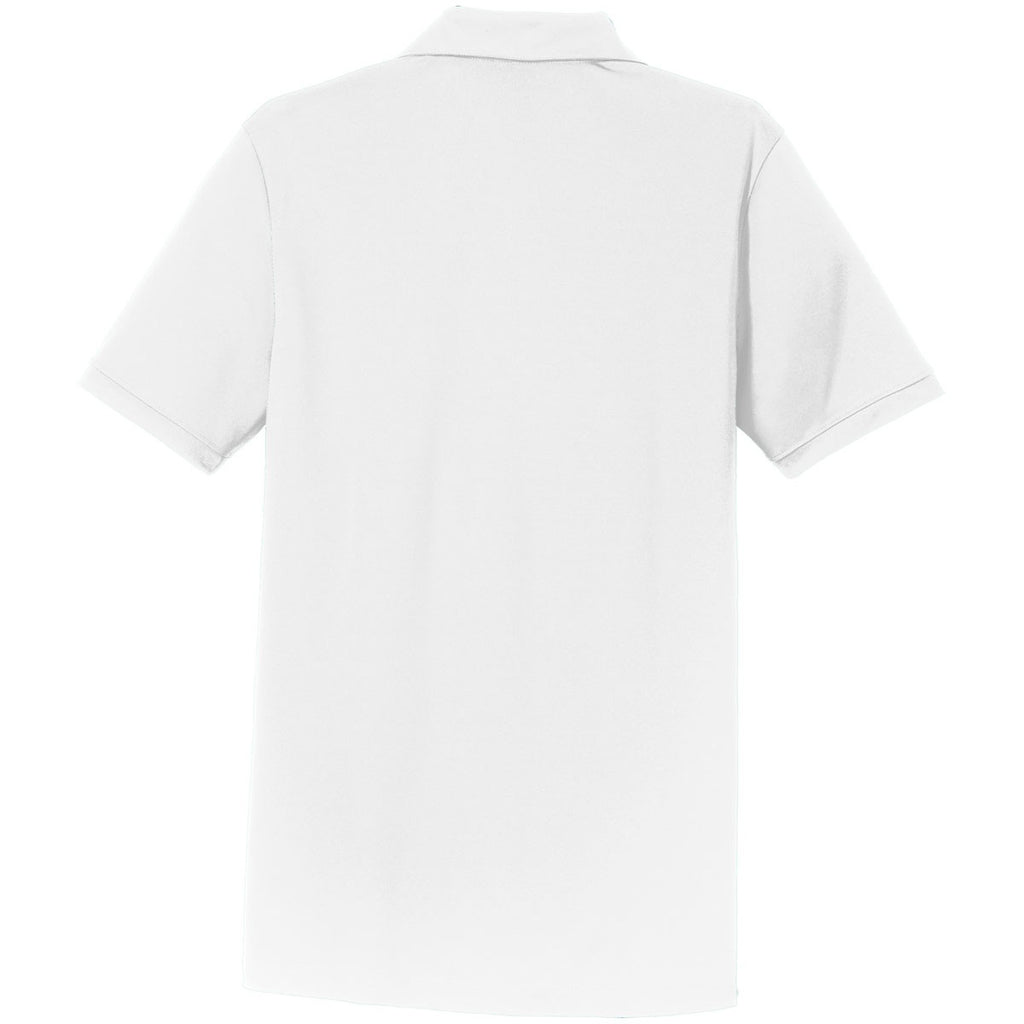 Nike Men's White Dri-FIT Players Modern Fit Polo