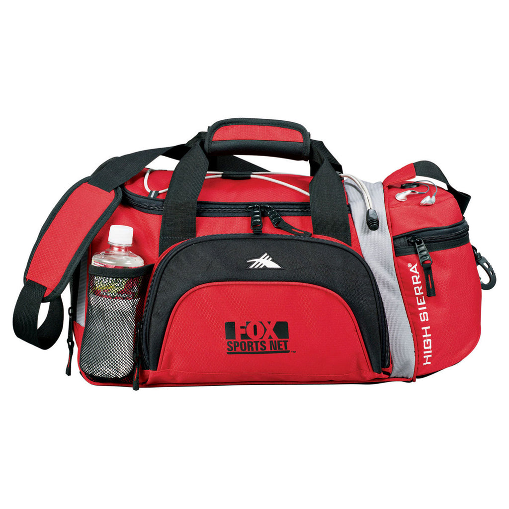 High Sierra Red 22" Switch Blade Sport Duffel Bag