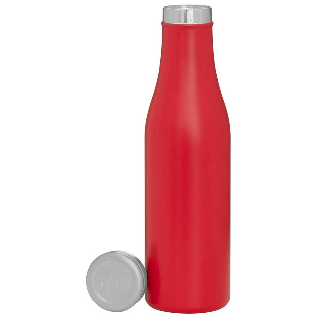 H2Go Matte Red 16.9 oz Carina Stainless Steel Bottle