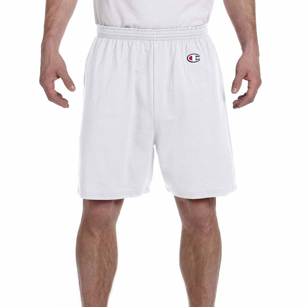 Champion Men's Silver Grey 6-Ounce Cotton Gym Short