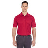 UltraClub Men's Cardinal Cool & Dry Mesh Pique Polo