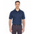 UltraClub Men's Navy Tall Cool & Dry Mesh Pique Polo