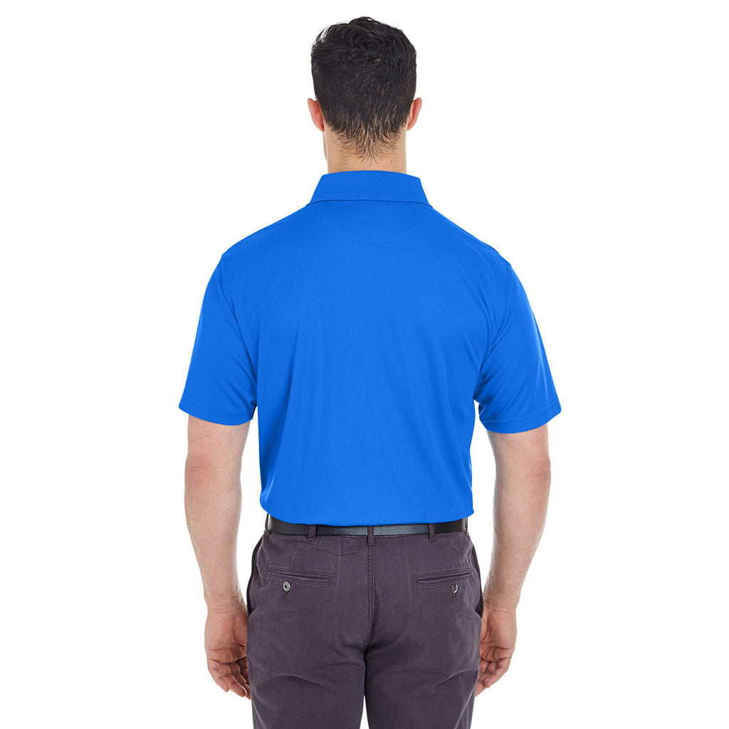 UltraClub Men's Royal Tall Cool & Dry Mesh Pique Polo