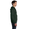 Fruit of the Loom Men's Forest Green 12 oz. Supercotton Full-Zip Hood