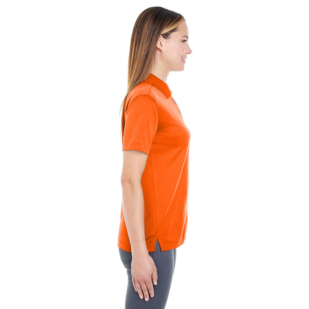 UltraClub Women's Orange Cool & Dry Sport Polo