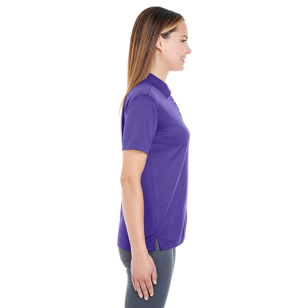 UltraClub Women's Purple Cool & Dry Sport Polo