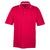 UltraClub Men's Red/White Cool & Dry Sport Two-Tone Polo