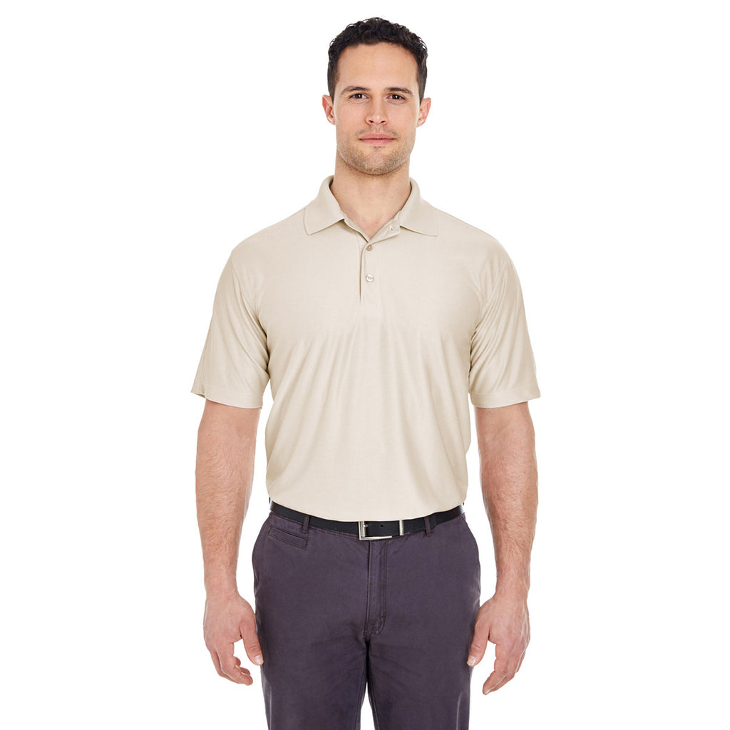 UltraClub Men's Stone Cool & Dry Elite Performance Polo