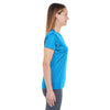 UltraClub Women's Sapphire Cool & Dry Sport Performance Interlock T-Shirt