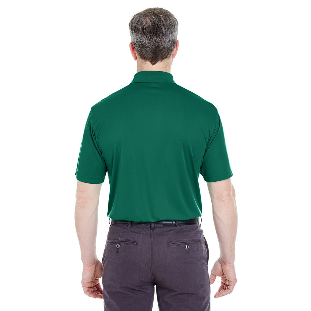 UltraClub Men's Forest Green Cool & Dry Sport Performance Interlock Polo