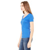 Bella + Canvas Women's True Royal Triblend Short-Sleeve Deep V-Neck T-Shirt