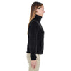 UltraClub Women's Black Iceberg Fleece Full-Zip Jacket