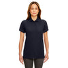 UltraClub Women's Black Classic Pique Polo