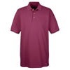 UltraClub Men's Burgundy Classic Pique Polo