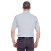 UltraClub Men's Heather Grey Classic Pique Polo