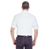 UltraClub Men's White Whisper Pique Polo